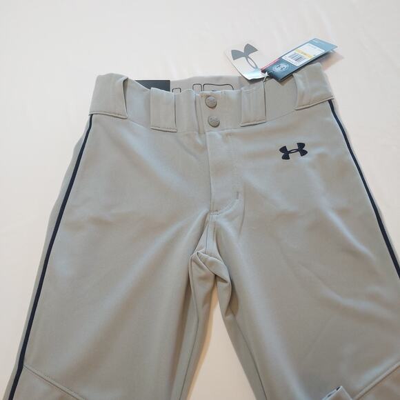 Under Armour Softball Baseball Pants Youth Size Medium YMD HeatGear‎ Grey NWT - Picture 1 of 4